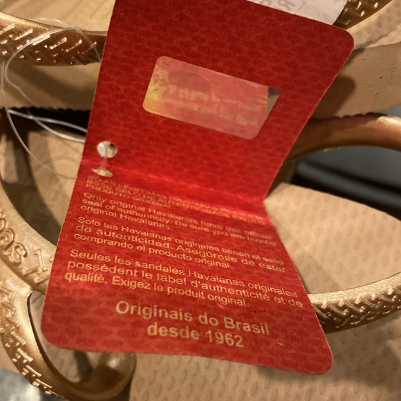 Gold flip flop Havaianas - Picture 4 of 4